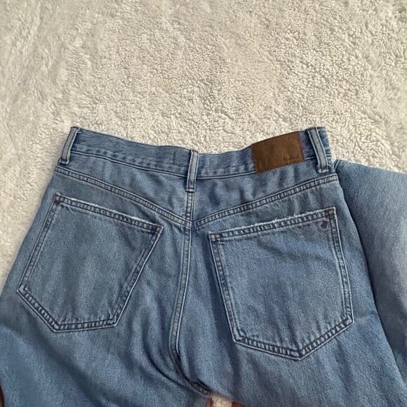 Madewell Womens Mid Rise The 90’s Straight Leg Jean Sz 28 Light Wash - Picture 9 of 9